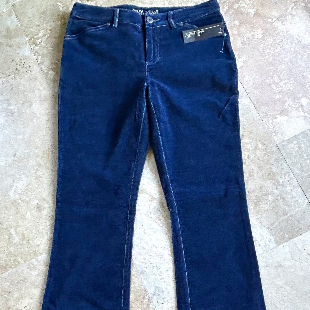 Willi Smith Blue Corduroy Pants, Size 4